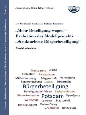 cover image of Mehr Beteiligung wagen--Evaluation des Modellprojekts Strukturierte Bürgerbeteiligung